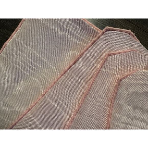 Vintage New Pink Textured Cotton Place Mates Set‎ of 4 - Picture 6 of 6